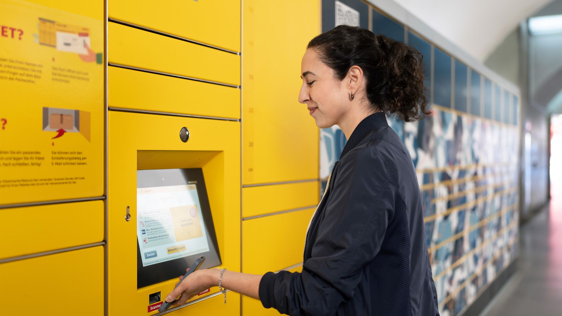 Anbieteroffene Paketstation von "Box - Die Abholstation" in Kooperation mit DHL