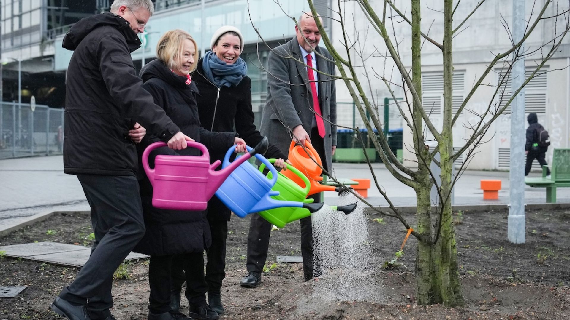 Einweihungsfeier des Vorplatz Nord in Berlin-Südkreuz