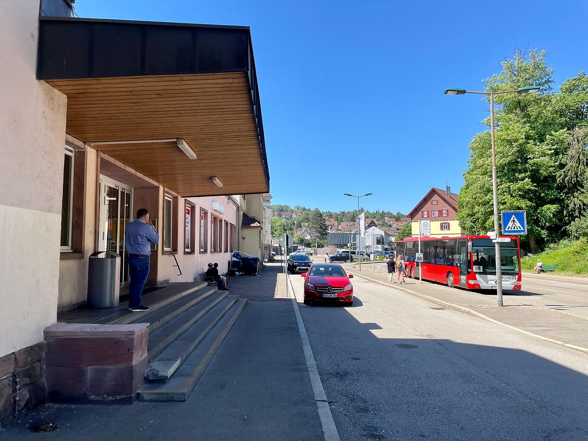 Bahnhofsvorplatz in Freudenstadt