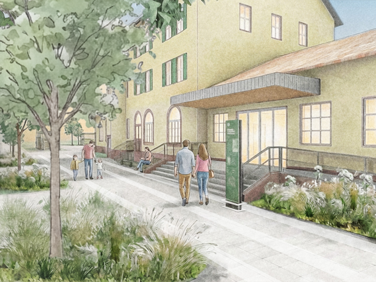 Bahnhofsvorplatz in Freudenstadt